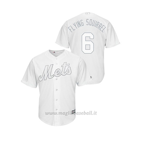 Maglia Baseball Uomo New Y Ork Mets Jeff Mcneil 2019 Players Weekend Replica Bianco